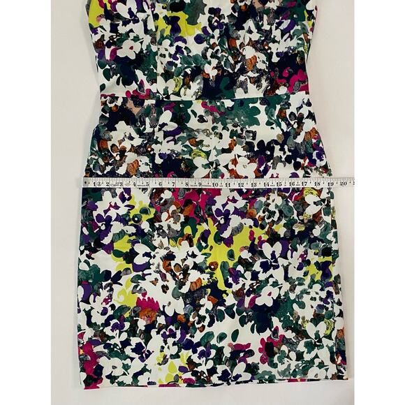 Ann Taylor Shift Dress Floral Multicolor Office Career Wear Size 8 - Picture 5 of 8